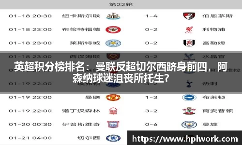 英超积分榜排名：曼联反超切尔西跻身前四，阿森纳球迷沮丧所托生？